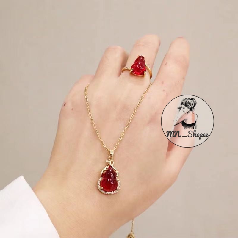 🔥ลด30฿โค้ดINC4LEL4🔥ขายดี ♦️ สร้อยคอทองชุบ สร้อย+จี้ สร้อยทองชุบ งานสวย