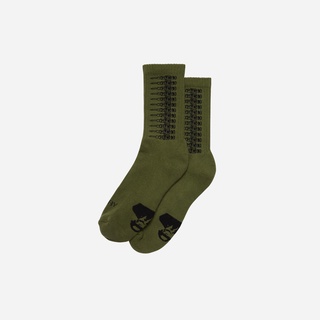 BULLET &amp; BULLSHIT OLIVE SOCKS