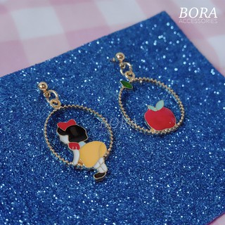 ต่างหู Snow white🍎 [Bora.accessories🎀]