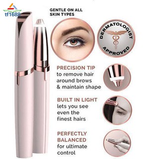 Flawless Brows Electric Finishing Eyebrow Remover Shaver Painless Face Care Mini Hair Remover