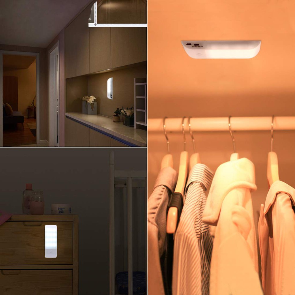 {NEW}2021ไฟเปิดปิดอัตโนมัติ Motion Sensor Closet Light, Wireless 12LED