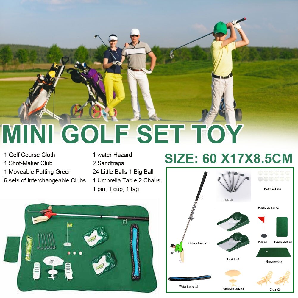 mini golf toy set