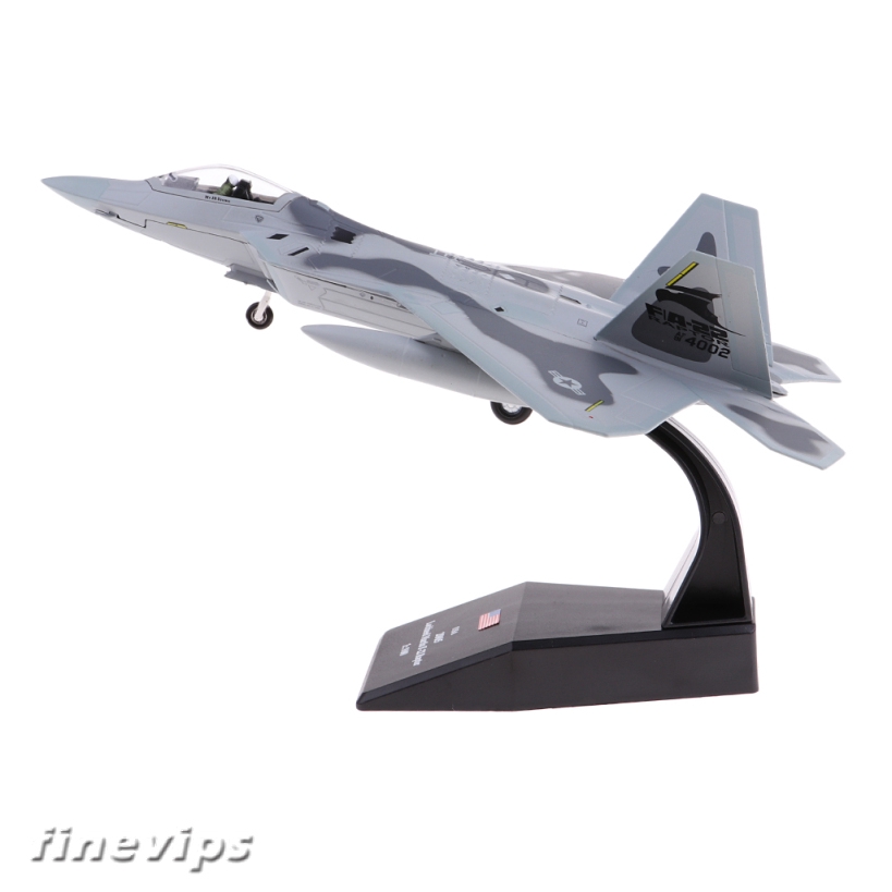 FinevipsMY 1100 Scale Retro Alloy Aircraft Model Diecast Military F22 ...