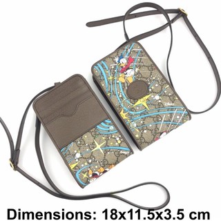 **สอบถาม stock ก่อนกดสั่ง** Gucci x Disney Donald Duck Phone Case Crossbody กระเป๋า กุชชี่ โดนัลดั๊ก ดิสนีย์ ของแท้