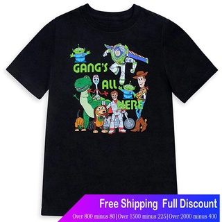 Tee ดิสนีย์ร์ตูนพิมพ์ฤดูร้อน ย์เสื้อยืด Disney Pixar Toy Story Cast T-Shirt For Boys Disney T-shirt