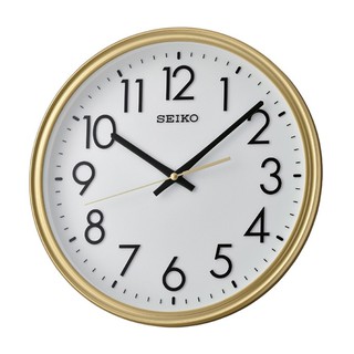 SEIKO นาฬิกาแขวน ขอบสีทอง ขนาด 12 นิ้ว รุ่น QXA736G