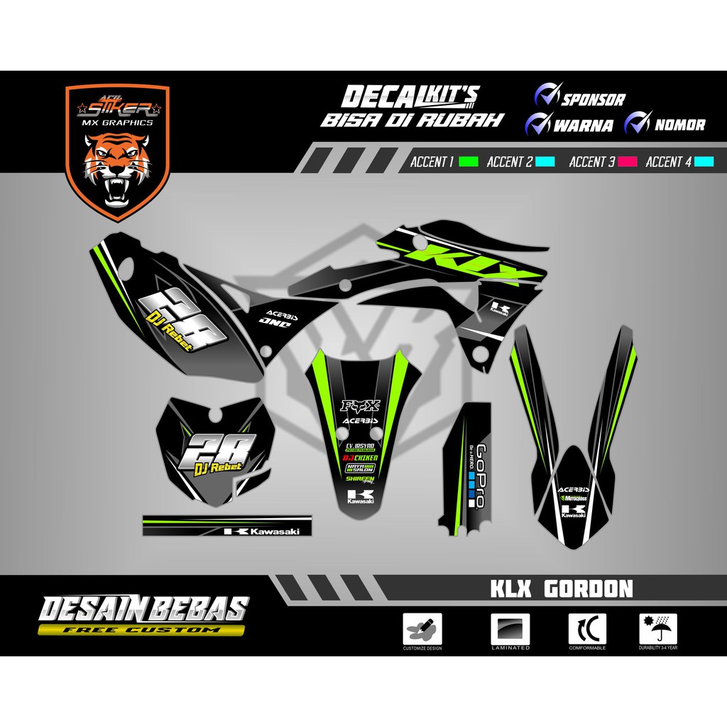 รูปลอก KLX GORDON***
