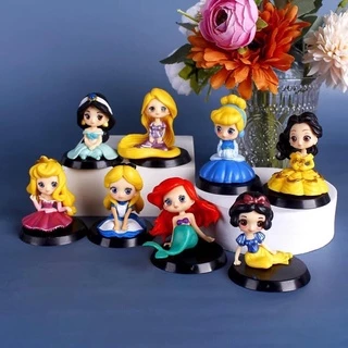 โมเดลเจ้าหญิงดิสนีย์แบบนั่ง ชุด 8 ตัว