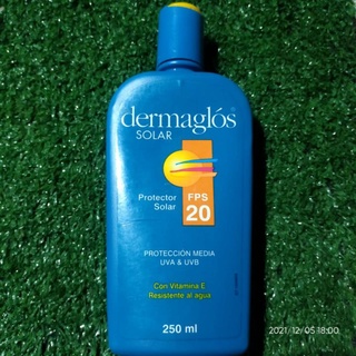 ครีมกันแดด โลชั่น บำรุงผิว วิตามินอี 250ml Dermaglos protect sunscreen SPF 20 vitamin e กันแดด