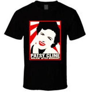 เสื้อยืดคอกลมเสื้อยืด ลาย Patsy CLINE Walking After Midnight TRIBUTES-5XL