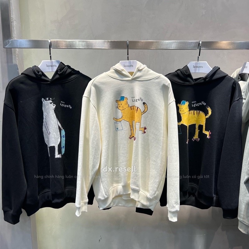 LEVENTS เสื้อฮู้ด "MY ANIMALS" SERIES HOODIE (หมี เสือ) เสือ หมี