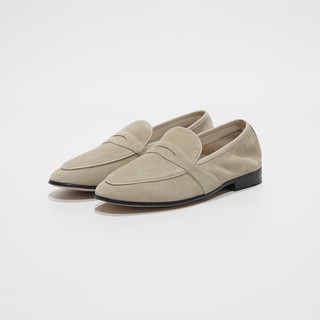 Julietta รองเท้าหนัง Full Strap Penny Loafer in Beige (Unlined) Juliettabkk