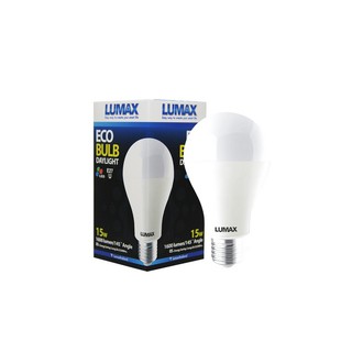 หลอด LED ECO BULB 15W DAYLIGHTL E27 LUMAX | LUMAX | 57-00159 หลอดไฟ LED หลอดไฟ โคมไฟส่องสว่างและพัดลมเพดาน หลอด LED ECO