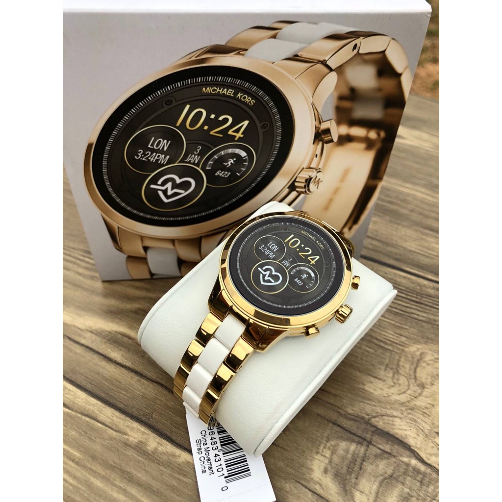 นาฬิกาข้อมือ ผู้หญิง Smartwatch Michael Kors Access Gen 4 Runway Smartwatch MKT5057 twotone ส่งฟรี!!!