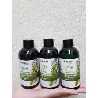 Naturals Olive Shampoo+Conditioner+Cream Bath 100ml.×3