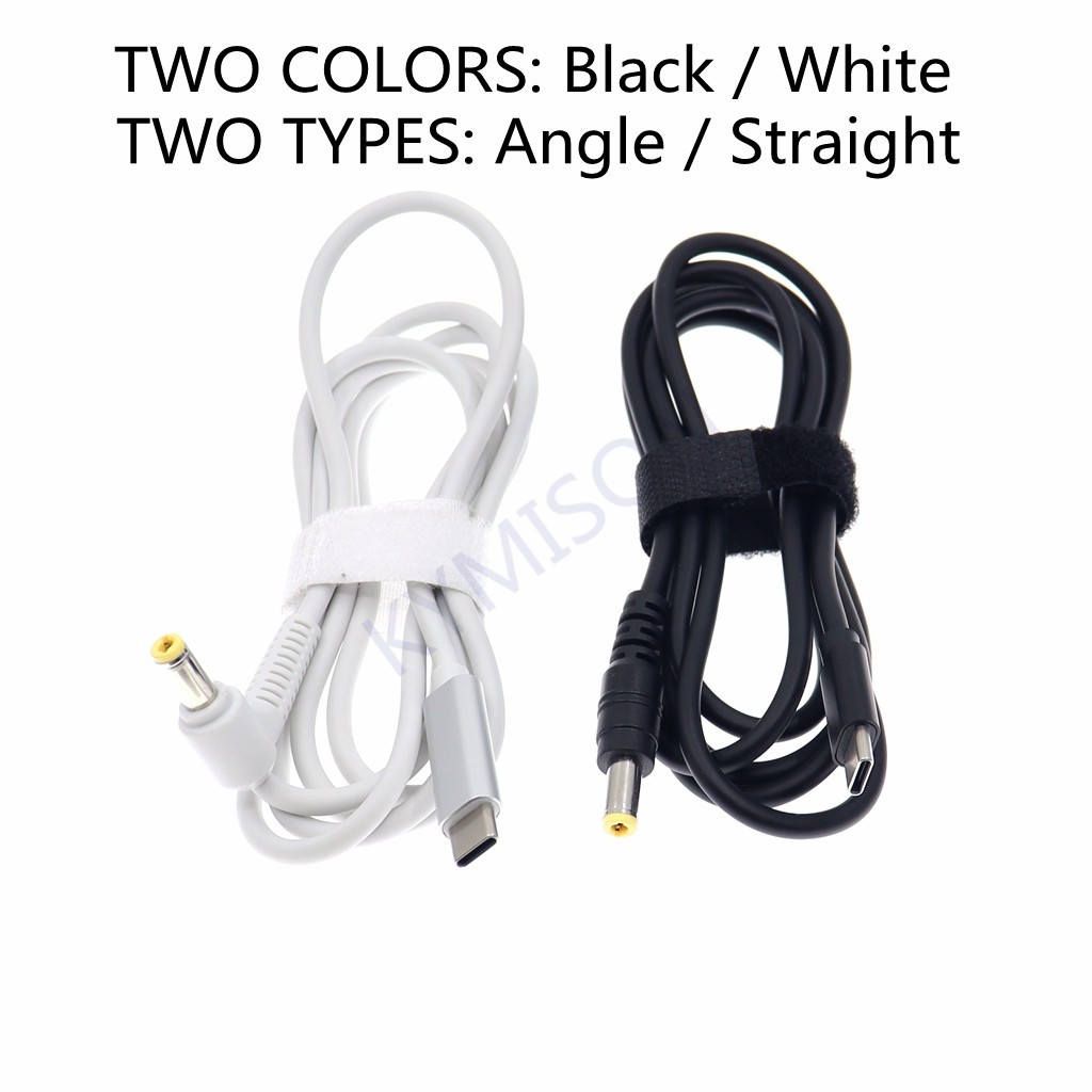 ขั้วต่ออะแดปเตอร์แปลงไฟแล็ปท็อป ปลั๊ก Dc USB Type C ตัวแปลงแจ็คตัวผู้เป็นสากลสําหรับ Lenovo สําหรับเครื่องชาร์จโน้ตบุ๊ก Asus