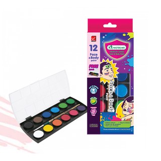 masterart สีทาหน้าเเละร่างกาย 12 สี มาสเตอร์อาร์ต