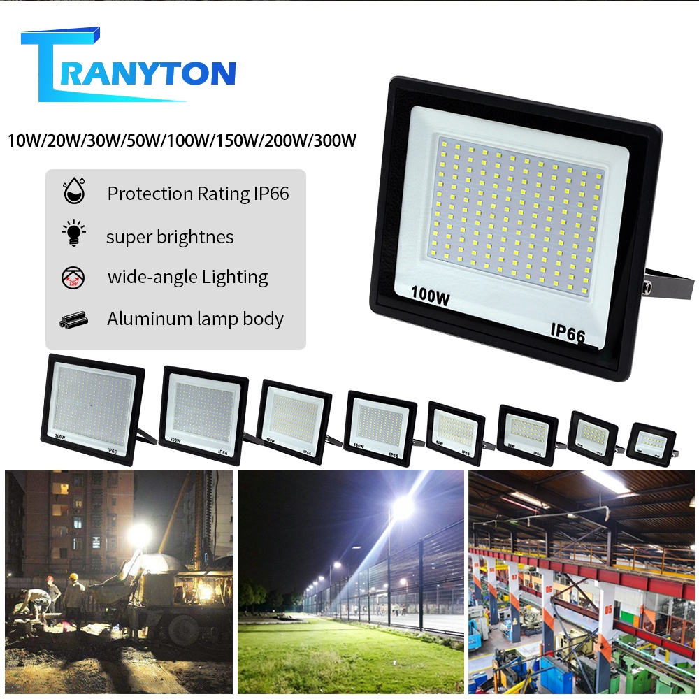 ไฟสปอตไลท์ LED อัพเกรด 10W 30W 50W 100W 150W 200W กันน้ํา IP66 สีขาวอบอุ่น สําหรับติดผนัง ถนน กลางแจ้ง