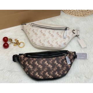 NEW IN! COACH WARREN MINI BELT BAG WITH HORSE AND CARRIAGE PRINT