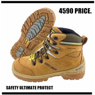 ULTIMATE SAFETY SHOES รองเท้าเซฟตี้รุ่นใหม่ พื้นกันร้อนได้ 300 องศา พื้นป้องกันการเจาะทะลุ ภายนอกทำจากหนังแท้ หนาพิเศษ