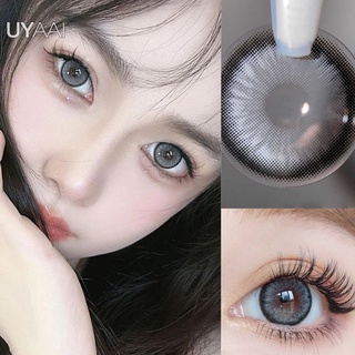 Uyaai คอนแทคเลนส์คอสเพลย์ สีเทา 0.75~-8.00 1 ชิ้น