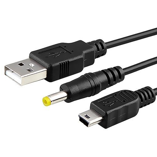 ส่งฟรี!! สายชาร์จ​USB PSP 2 in 1 ใช้ได้ทุกรุ่น เส้นหนา [PSP]​ สาย USB ชาร์จ PS3 + PSP 1000 2000 3000