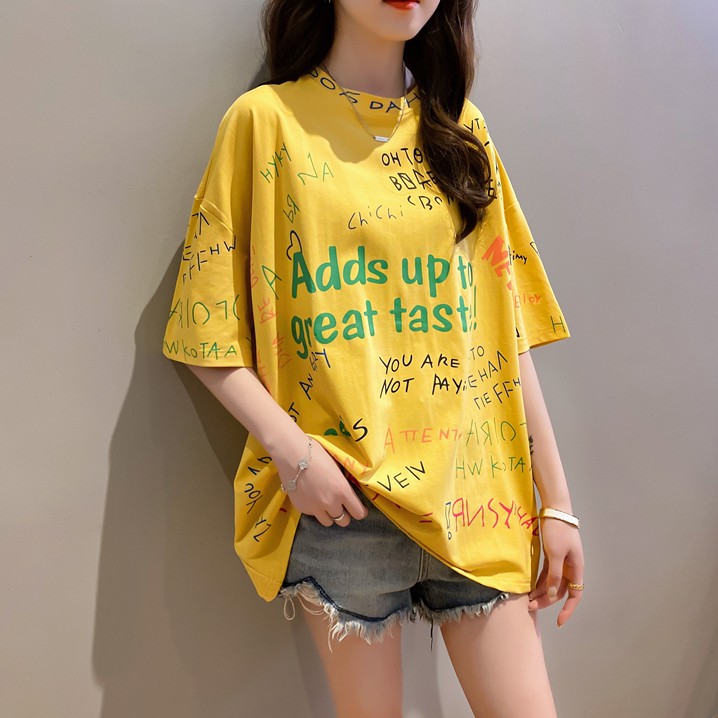 LHfashion มาเติมสีสันให้ชีวิตกันเถอะ! ง่ายๆแค่ใส่เสื้อยืดลายใหม่ที่มาพร้อมกับสีสันสวยงาม 5สี งานดีแบบนี้ต้องมีแล้วแหละ