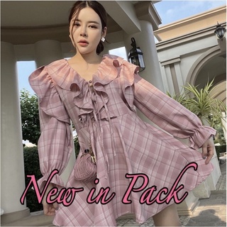 FLAT2112 MCKENZI SCOTT DRESS สีชมพู💕 ของใหม่ป้ายห้อยค่ะ💗