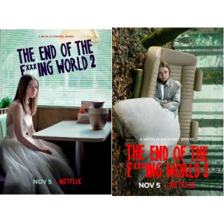 โปสเตอร์ซีรีย์จาก Netflixs Original The end of the fucking world.