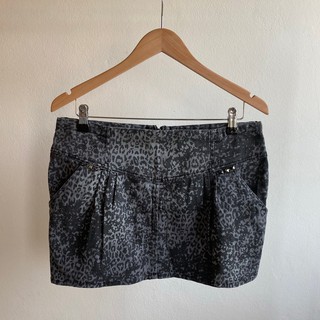 กระโปรง Zara Leopard Print Mini Skirt