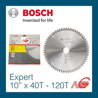 ใบเลื่อยวงเดือน BOSCH 10" 40 ฟัน - 120 ฟัน Expert for Wood