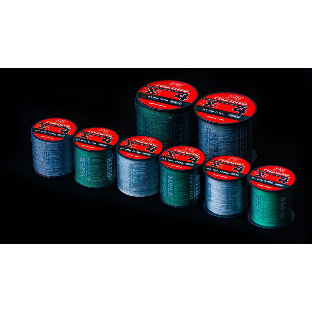 สาย PE  MIZUNO  ถัก 4  (ความยาว 500 เมตร)