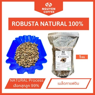 เมล็ดกาแฟRobustaดิบ ที่ NGUYENCOFFEE FARM มีกาแฟดิบ มาจากวิธีตากแดดธรรมชาติขนาด natural process S16 S18