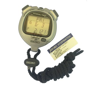 SEIKO STOPWATCH นาฬิกาจับเวลา สีเงิน รุ่น S23603P