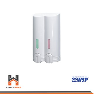  WSP ที่กดสบู่เหลว 2 ช่อง สีขาว รุ่น DH-800-2 ที่กดสบู่ ที่ใส่สบู่เหลว