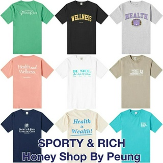 [ของแท้ พร้อมส่งในไทย] Sporty &amp; Rich T Shirt เสื้อยืด แบรนด์สุดฮิตจากฝั่ง USA ทุกตัว Made In USA