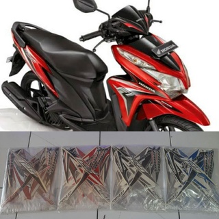 สติกเกอร์ สีแดง สําหรับ vario fi 125 2013-2014 lis body honda vario 125