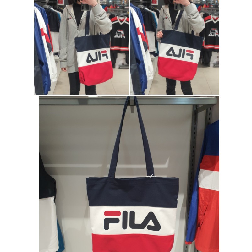 FILA Color Blocking Reusable Eco Bag pEaJ - h2v4wtlsjv - ThaiPick
