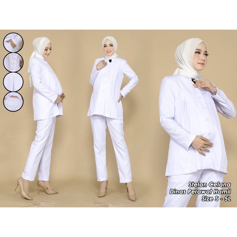 Putih เบลเซอร์คนท้องสีขาว เบลเซอร์พยาบาล เบลเซอร์รหัส elp
