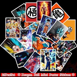 ❉ Dragon Ball Mini Poster สติ๊กเกอร์ ❉ 25Pcs/Set Anime DIY Fashion Luggage Laptop Skateboard Doodle สติ๊กเกอร์