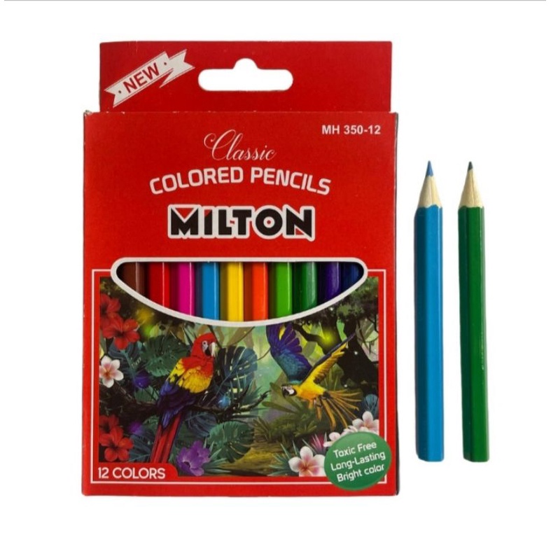 ดินสอสี Milton Milton MH-350 12 สี ปราศจากสารพิษ