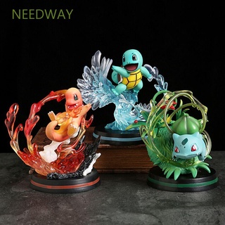 Needway โมเดลฟิกเกอร์พีวีซีรูปกระรอก Blastoise Mewtwo Birthday ของเล่นสําหรับเด็ก