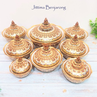 จิตต์ติมา เบญจรงค์ ชุดชามฝา ชุดขันโตก เบญจรงค์ (สินค้า OTOP 5 ดาว)
