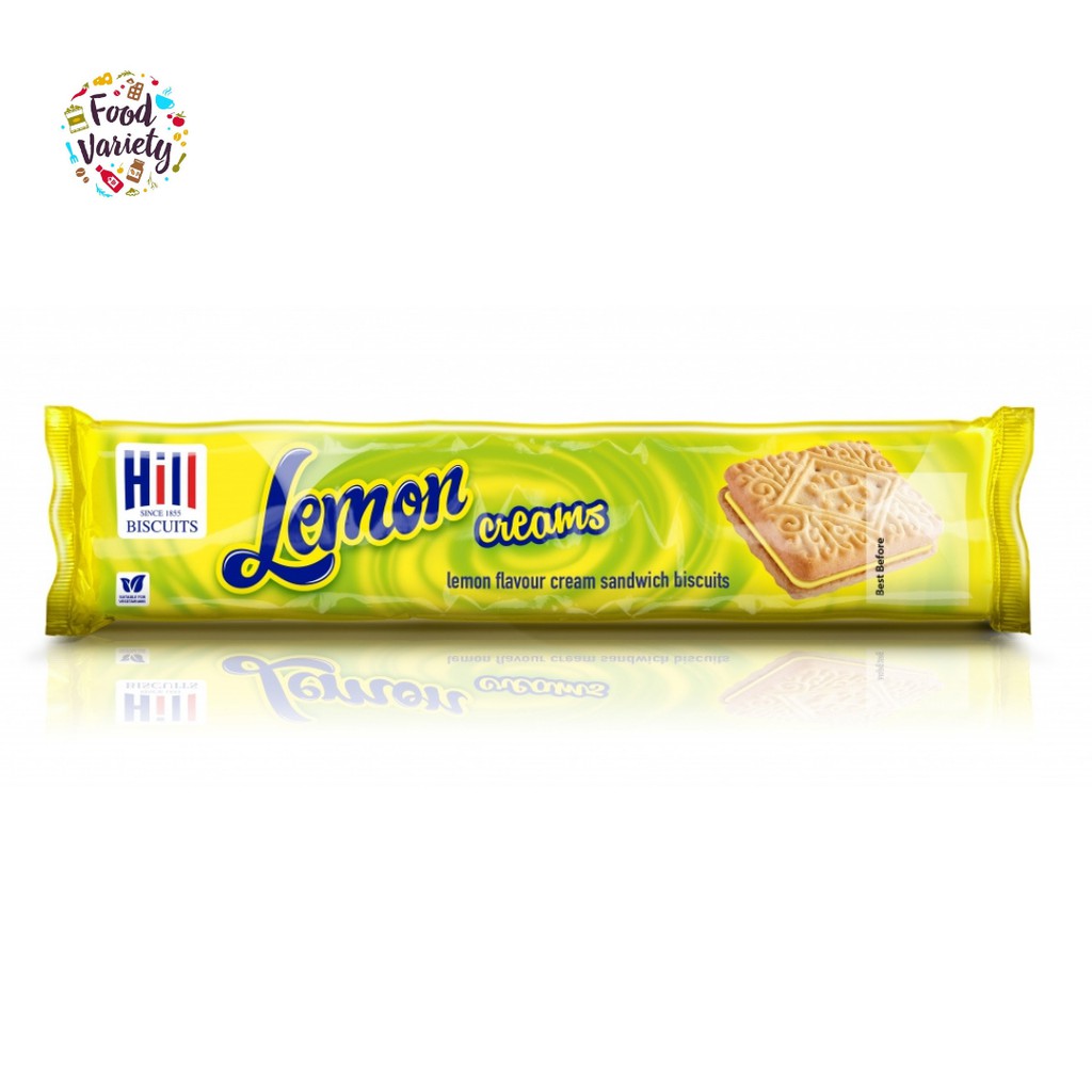 [BestBefore-12-Apr-2025] Hill Lemon Flavour Cream Sandwich Biscuits 150g