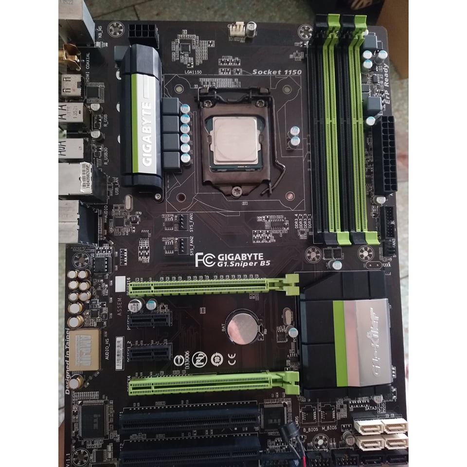 ชุด CPU+Mainboard+Ram DDR3 [i5-4690 3.50GHz Turbo 3.90GHz + MB- Gigabyte G1.Sniper B5 + RAM DDR3 bus