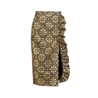 [ส่งฟรี] Senada AW2018 Front Slit Jacquard Pencil Skirt