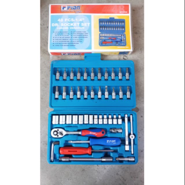ชุดบล๊อก FION 48 ชิ้น 1/4"