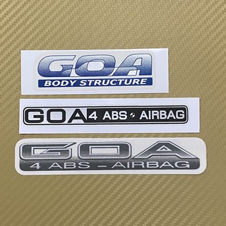 สติ๊กเกอร์* GOA BODY ปี 2003 ติดท้ายกระบะ TOYOTA TIGER ราคาต่อชิ้น