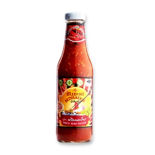 พร้อมส่ง! ซันซอส น้ำจิ้มสุกี้ สูตรพริกกะเหรี่ยง 340 กรัม x 3 ขวด Sunsauce Spicy Suki Sauce 340 g x 3