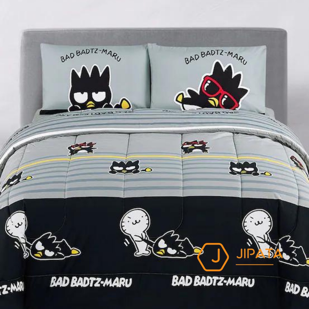 ชุดผ้าปูที่นอน 6 ฟุต ลายลิขสิทธิ์แท้ sanrio Bad Badtz-Maru Straight